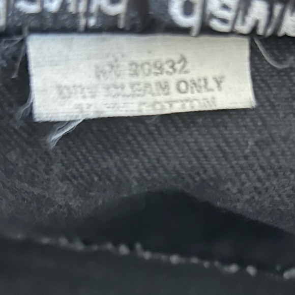 DAVID DAVID black washed Denim Embellished Button up Jean jacket size M - Picture 8 of 14